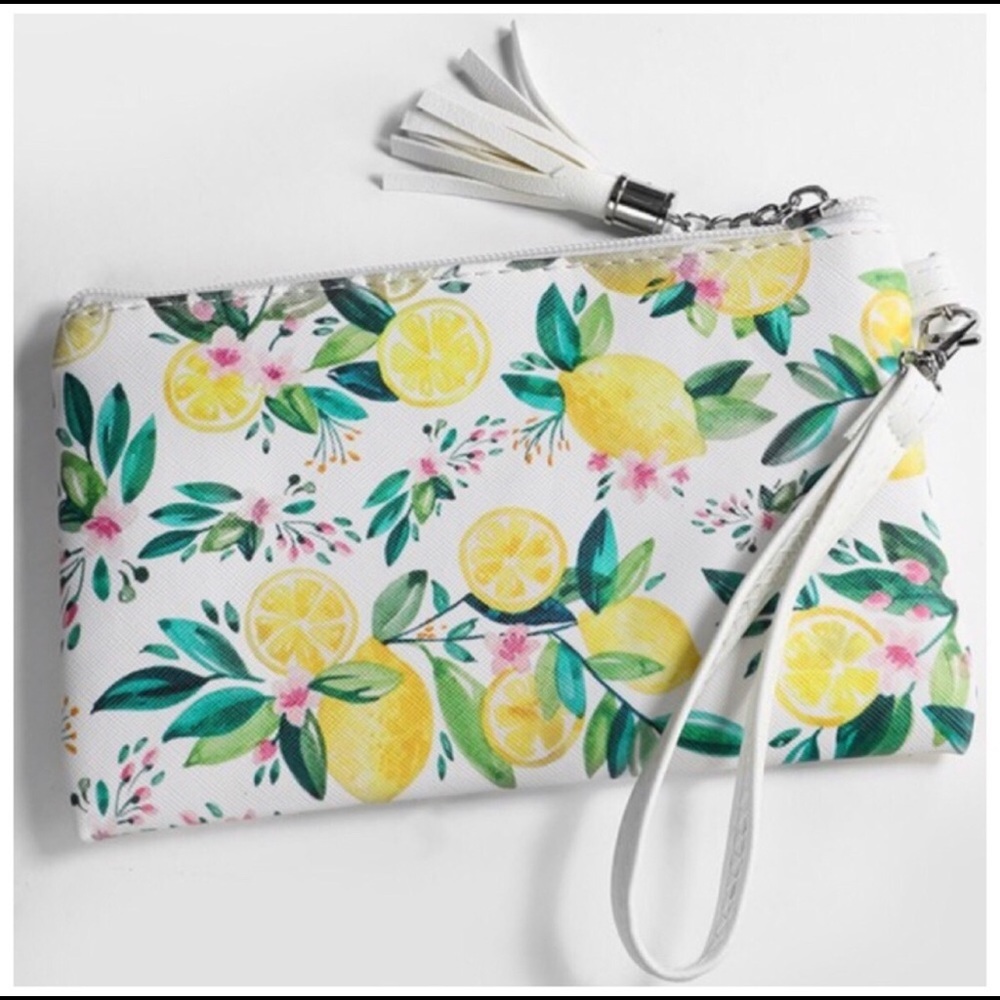 🍋 Summer Lemon Clutch/Wristlet 🍋